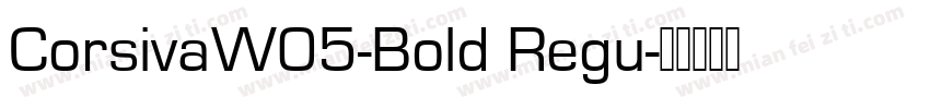 CorsivaW05-Bold Regu字体转换